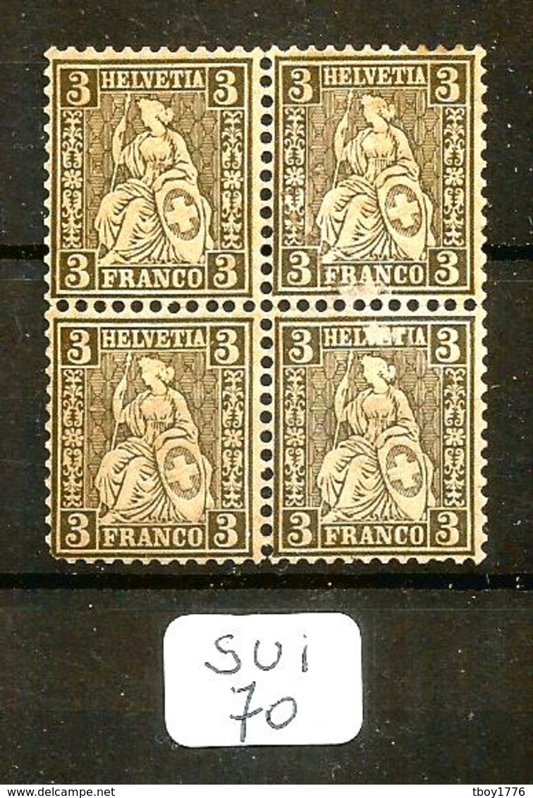 SUI YT 34 SBK 29 En Bloc De 4 En XX - Unused Stamps