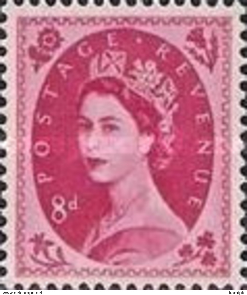USED STAMPS Great-Britain - Queen Elizabeth II  -  1958