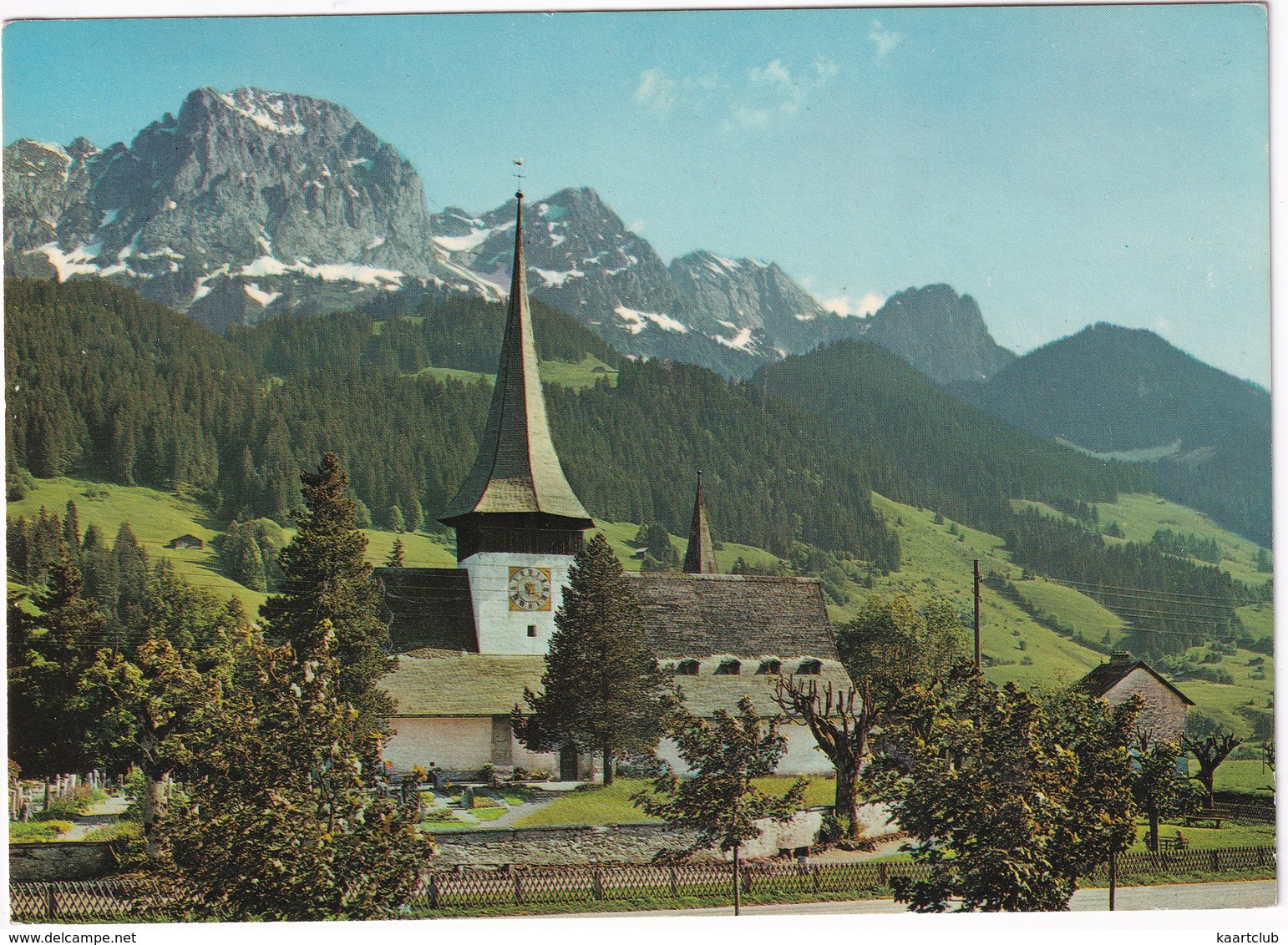 Rougemont (Alpes Vaudoises) - L'église Et Le Rübli (Videmanette)  - (VD) - Rougemont