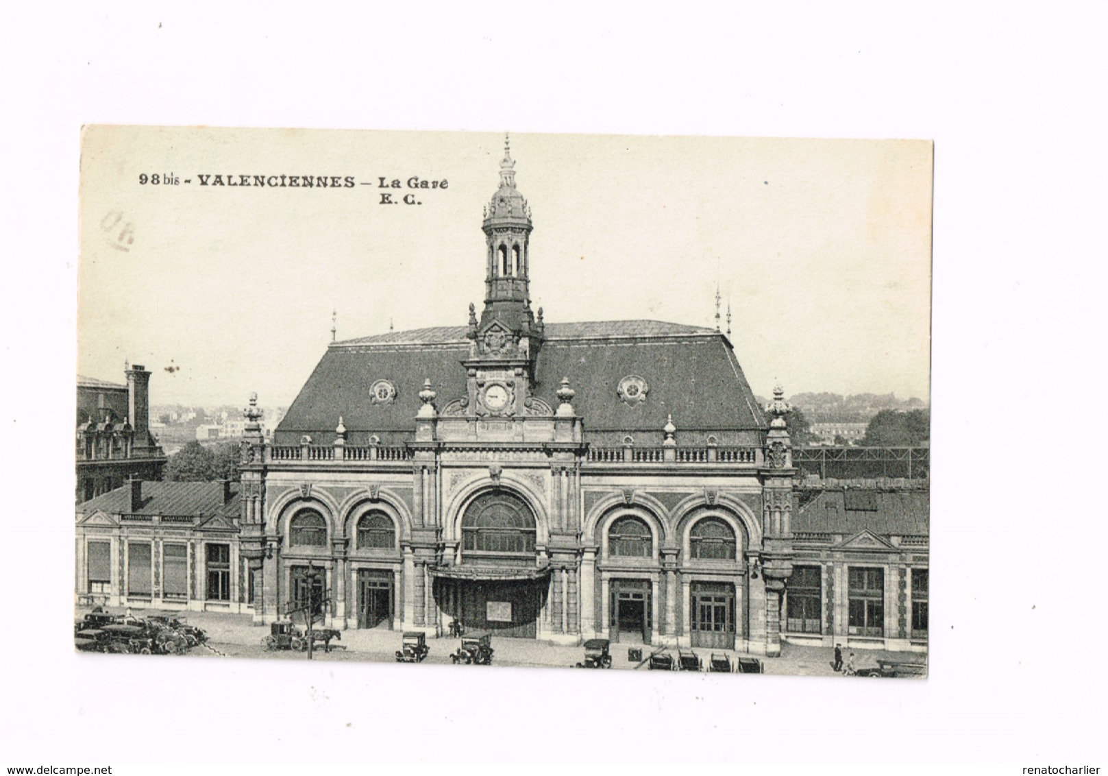 La Gare.OLdtimer.Autos.Expédié De Condé-sur-Escaut à Epinay-sur-Seine. - Valenciennes