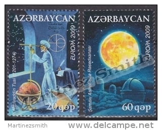 Azerbaidjan - Azerbaijan - Azerbaycan 2009 Yvert 650-51, Europa Cept, Astronomy, Space - MNH - Azerbaijan