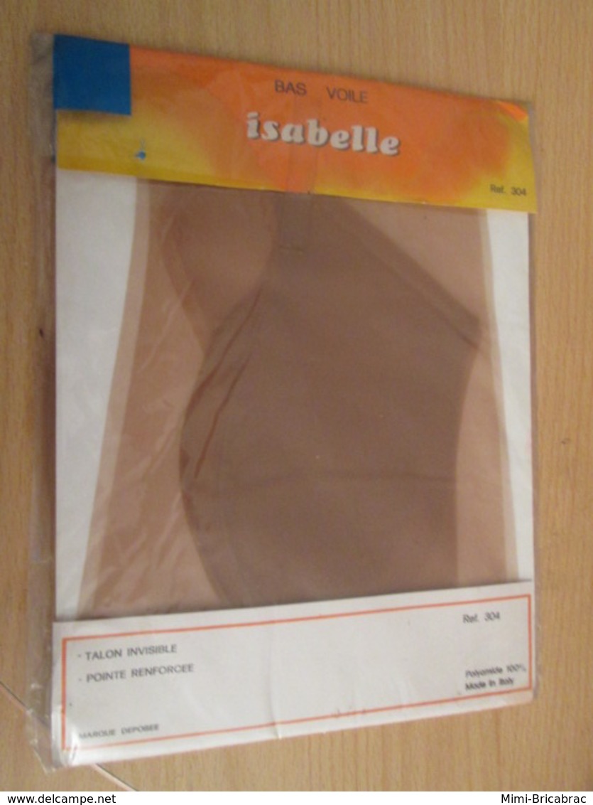 Paire De Bas Nylon VOILE De Marque ISABELLE Neuf Jamais Porté Sans Couture , Couleur CHAIR CLAIRE , Taille 35/36 - Other & Unclassified