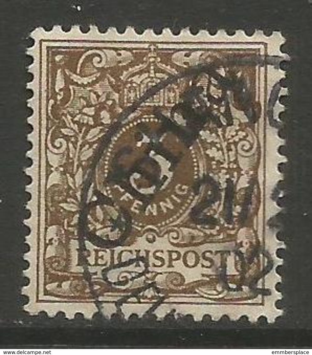 German Offices China - 1898 Numeral Overprint 3pf Used  Sc 1a - China (oficinas)