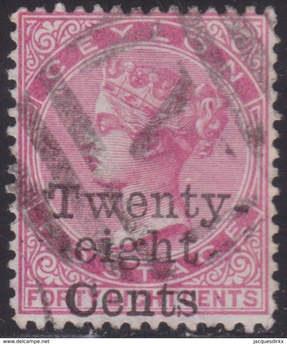 Ceylon    .   SG  .     168       .   O     .   Cancelled        .   /    .  Gebruikt - Ceylan (...-1947)