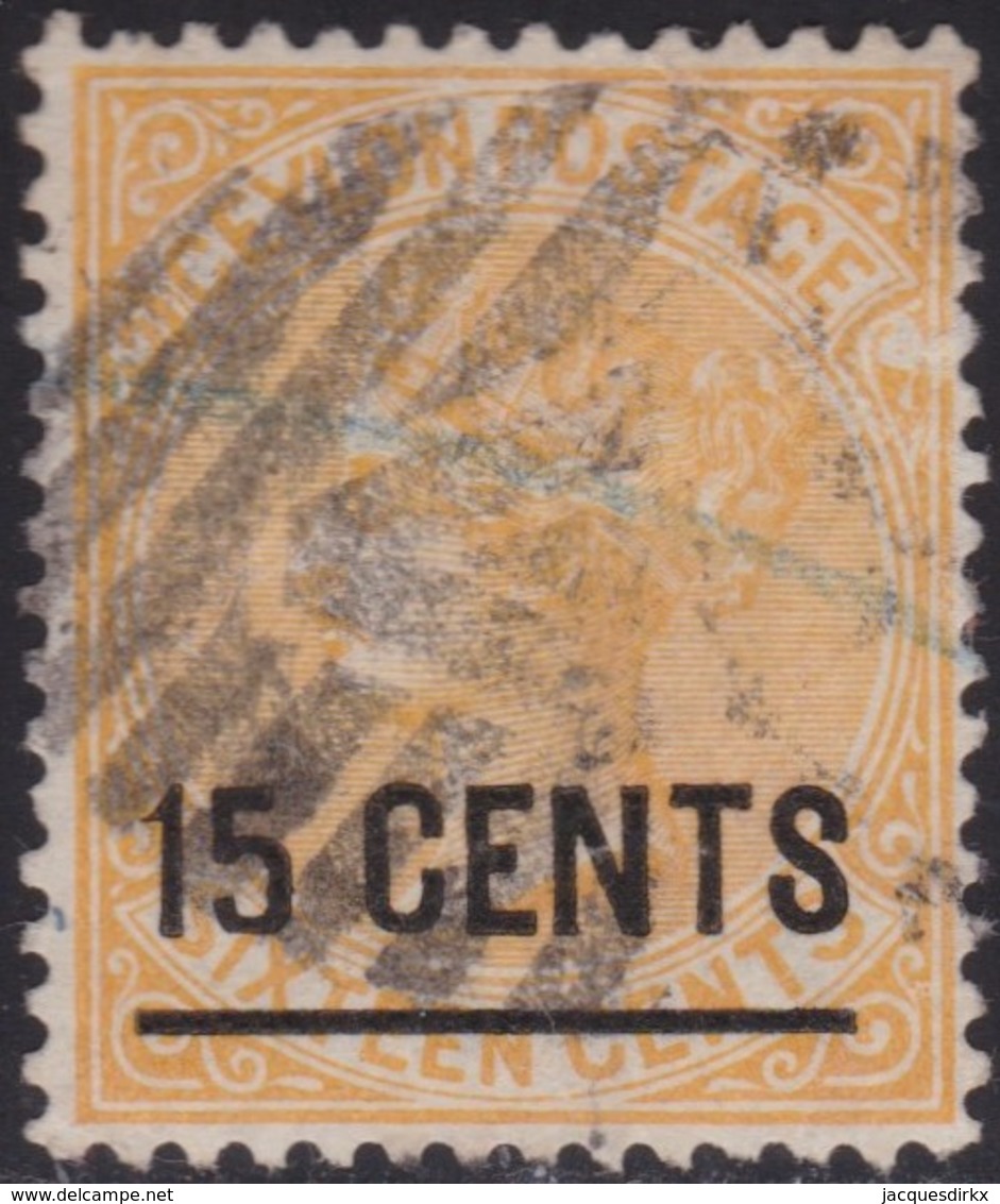 Ceylon    .   SG  .     189        .       O     .   Cancelled        .   /    .  Gebruikt - Ceylon (...-1947)