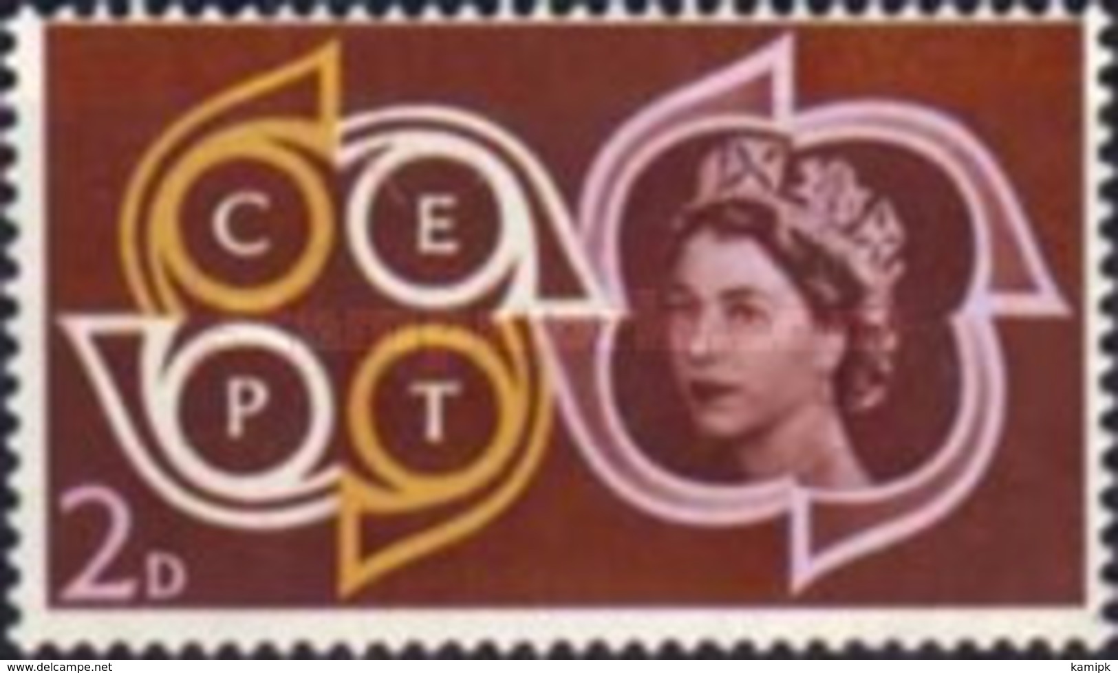 USED STAMPS Great-Britain - EUROPA Stamps - Queen Elizabeth & CEPT-1961 - Usados