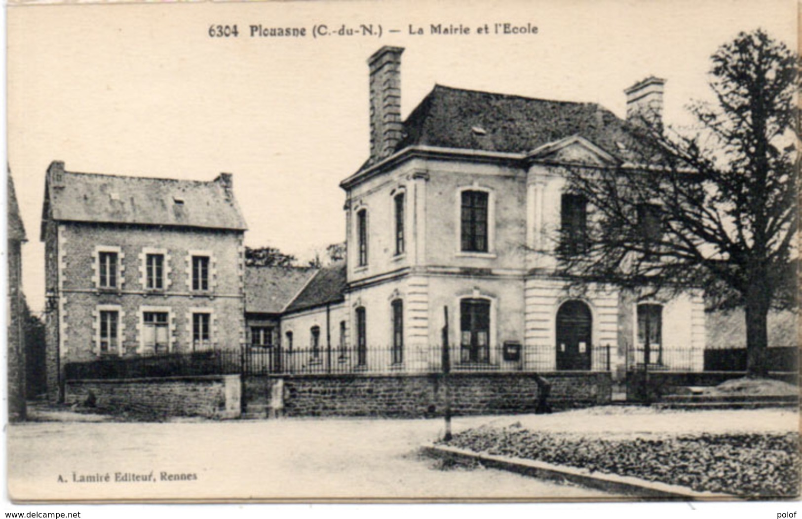 PLOUASNE - La Mairie Et L' Ecole  (113548) - Andere & Zonder Classificatie