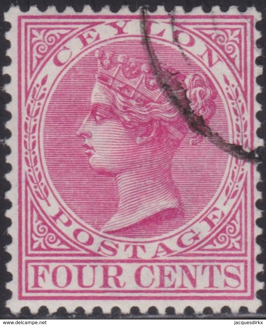 Ceylon    .   SG  .     246        .       O     .   Cancelled        .   /    .  Gebruikt - Ceylon (...-1947)