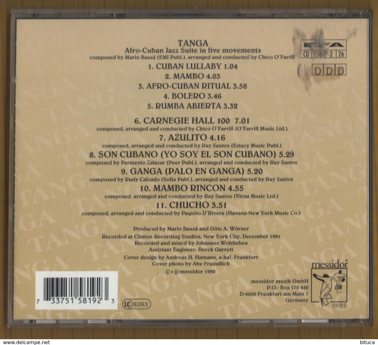 CD 11 TITRES THE LEGENDARY MAMBO KING MARIO BAUZA AND HIS AFRO CUBAN JAZZ ORCHESTRA BON ETAT & RARE - Musiques Du Monde