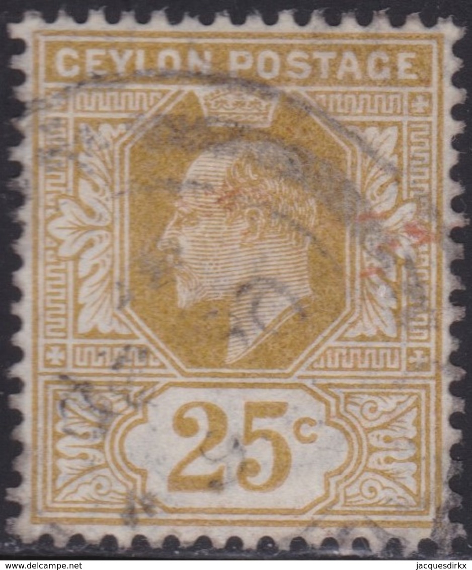 Ceylon    .   SG  .     284      .       O     .   Cancelled        .   /    .  Gebruikt - Ceilán (...-1947)