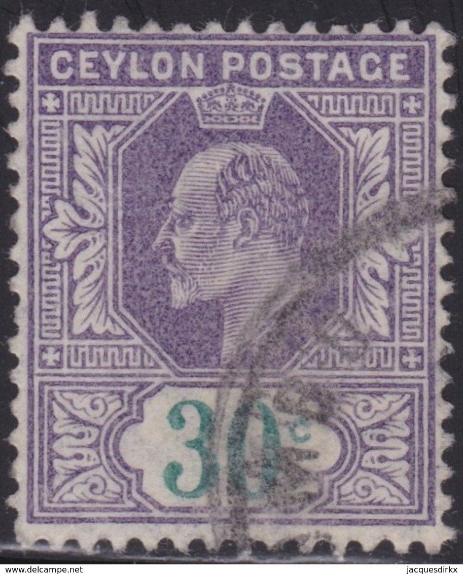 Ceylon    .   SG  .     285     .       O     .   Cancelled        .   /    .  Gebruikt - Ceylon (...-1947)