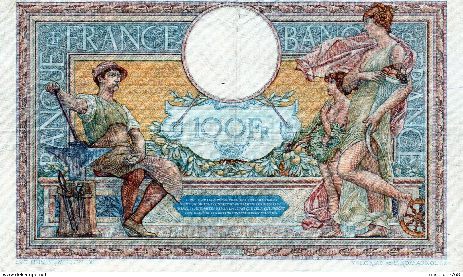 France - Billet De 100 Francs De LUC OLIVIER MERSON - 16-11-1933 - - 100 F 1908-1939 ''Luc Olivier Merson''