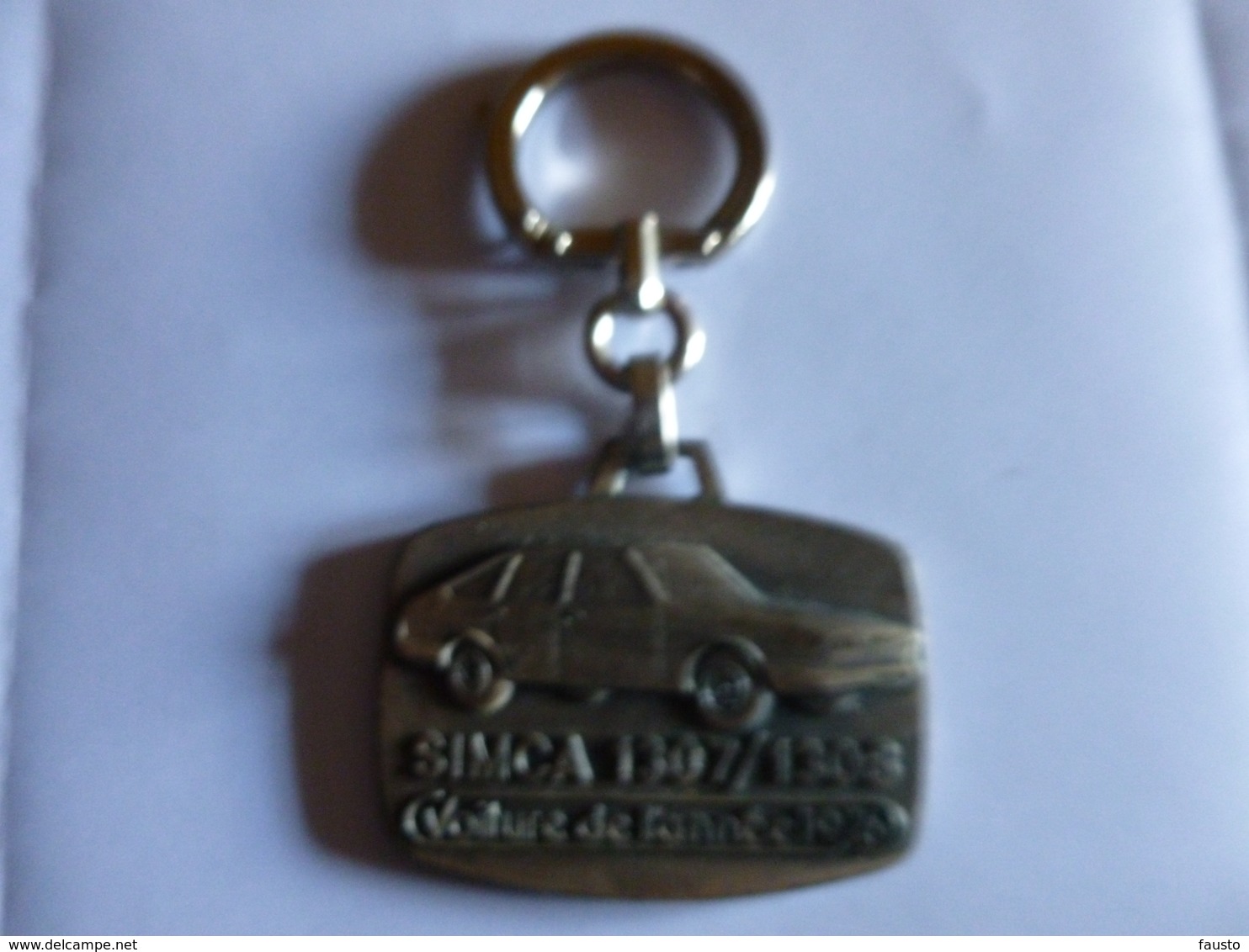 Porte Clefs Vintage 1976 Simca 1307 / 1308 Calais Nord Automobiles - Porte-clefs