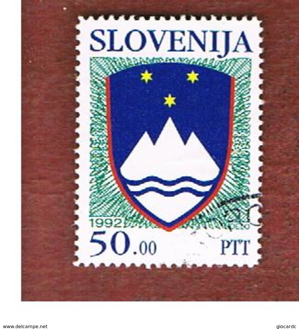 SLOVENIA  -   SG 149   -  1992  NATIONAL ARMS 50 -   USED - Slovenia