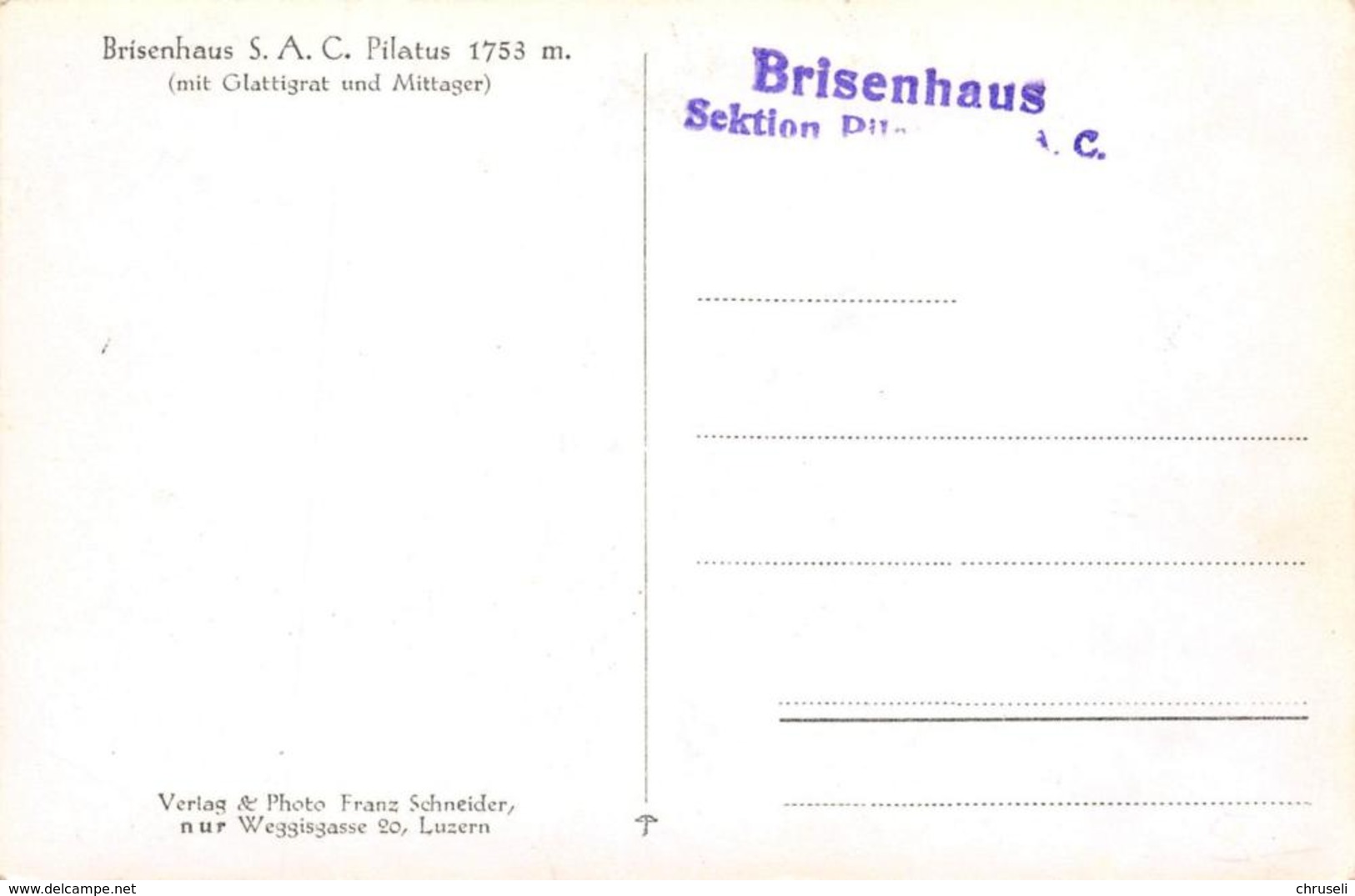 SAC Hütten Brisenhaus Hütte - Hütten