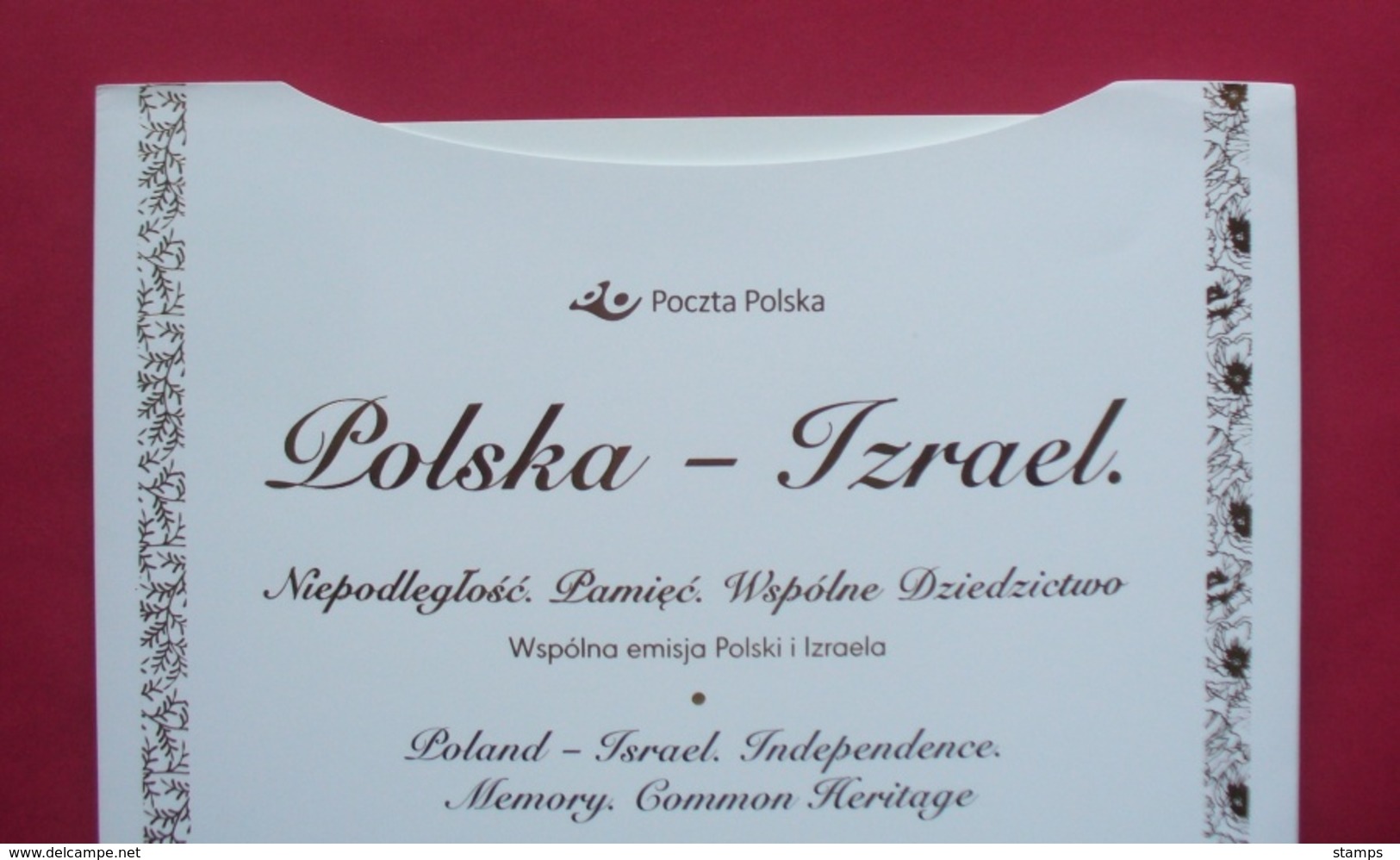 Poland 2018 - 2 Mint Stamps And FDC In Folder - Poland-Israel Common Heritage, Judaica --- Pologne Polonia Polen - 10 Ju - Judaisme