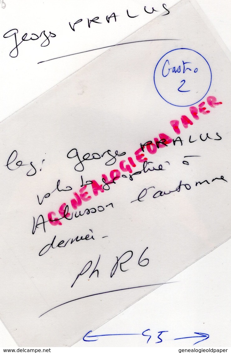 23- AUBUSSON-GEORGES PRALUS EN 1985- CUISINE -NE EN 1940 A CHARLIEU MORT EN 2014 A ROANNE-RARE PHOTO ORIGINALE - Personnes Identifiées