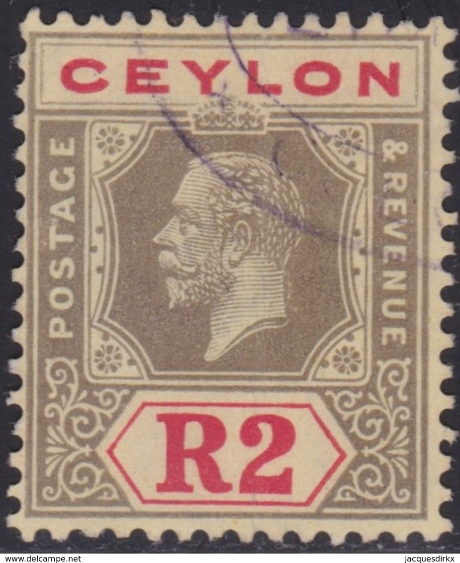 Ceylon    .   SG  .     355         .       O     .   Cancelled        .   /    .  Gebruikt - Ceylon (...-1947)