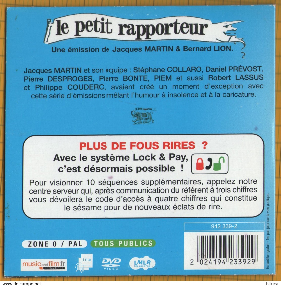 DVD LE PETIT RAPPORTEUR  BON ETAT & RARE - DVD Musicaux