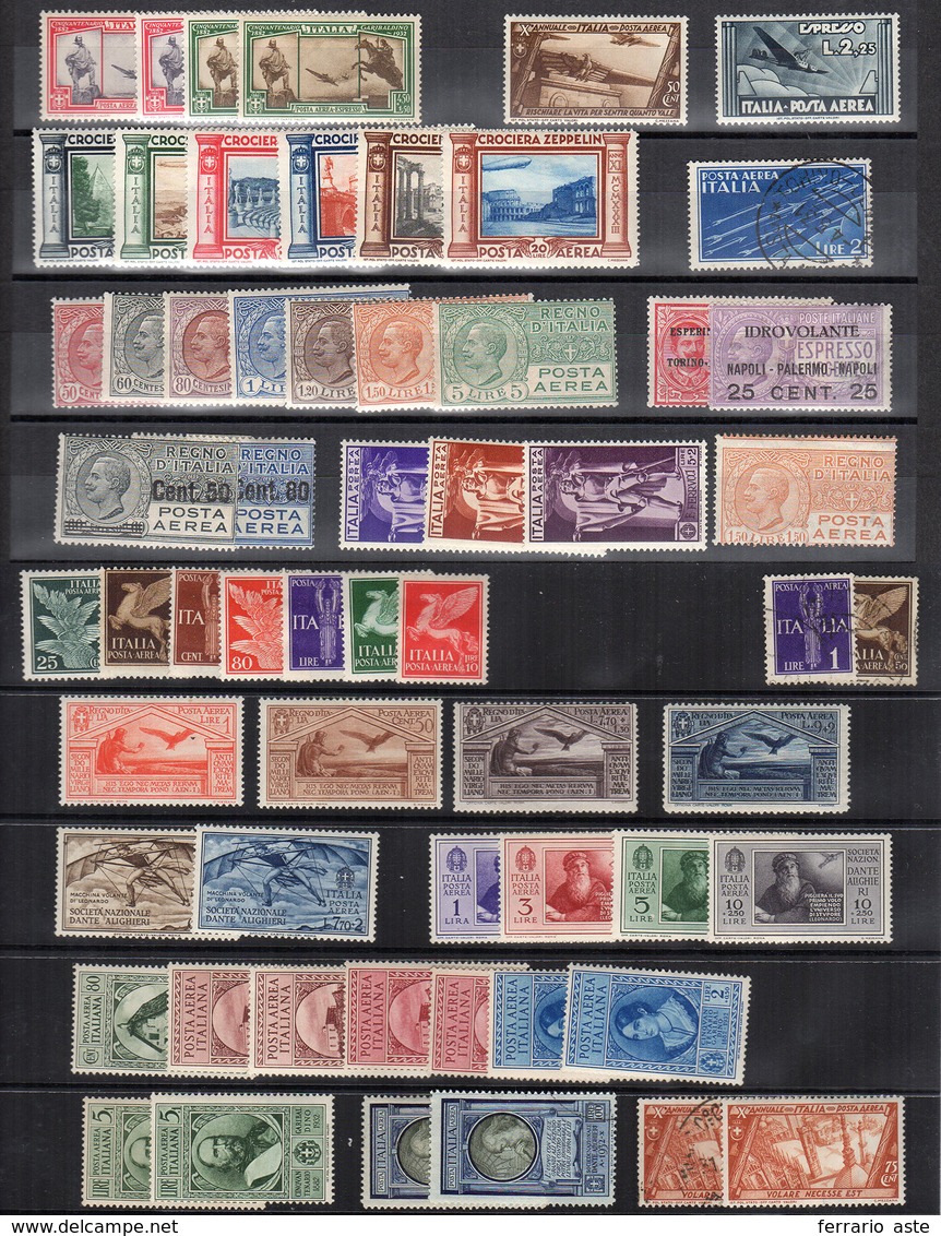 REGNO D'ITALIA POSTA AEREA 1917/1933 - Collezione Di Francobolli Di Posta Aerea Del Periodo, In Part... - Zonder Classificatie