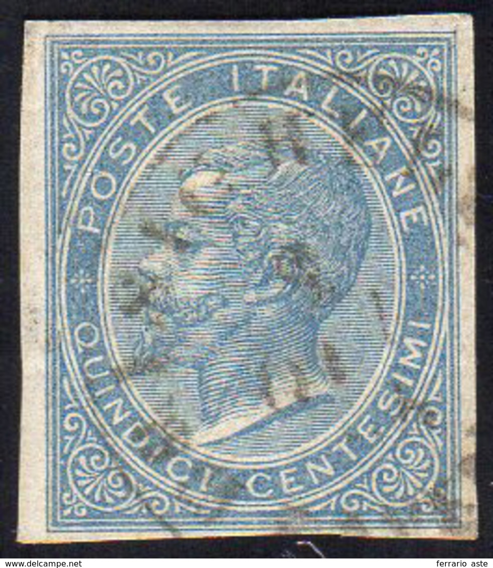 1863 - 15 Cent. De La Rue, Non Dentellato (L18c), Perfetto, Usato A Brisighella 8/19/1864. Raro! Emi... - Sonstige & Ohne Zuordnung