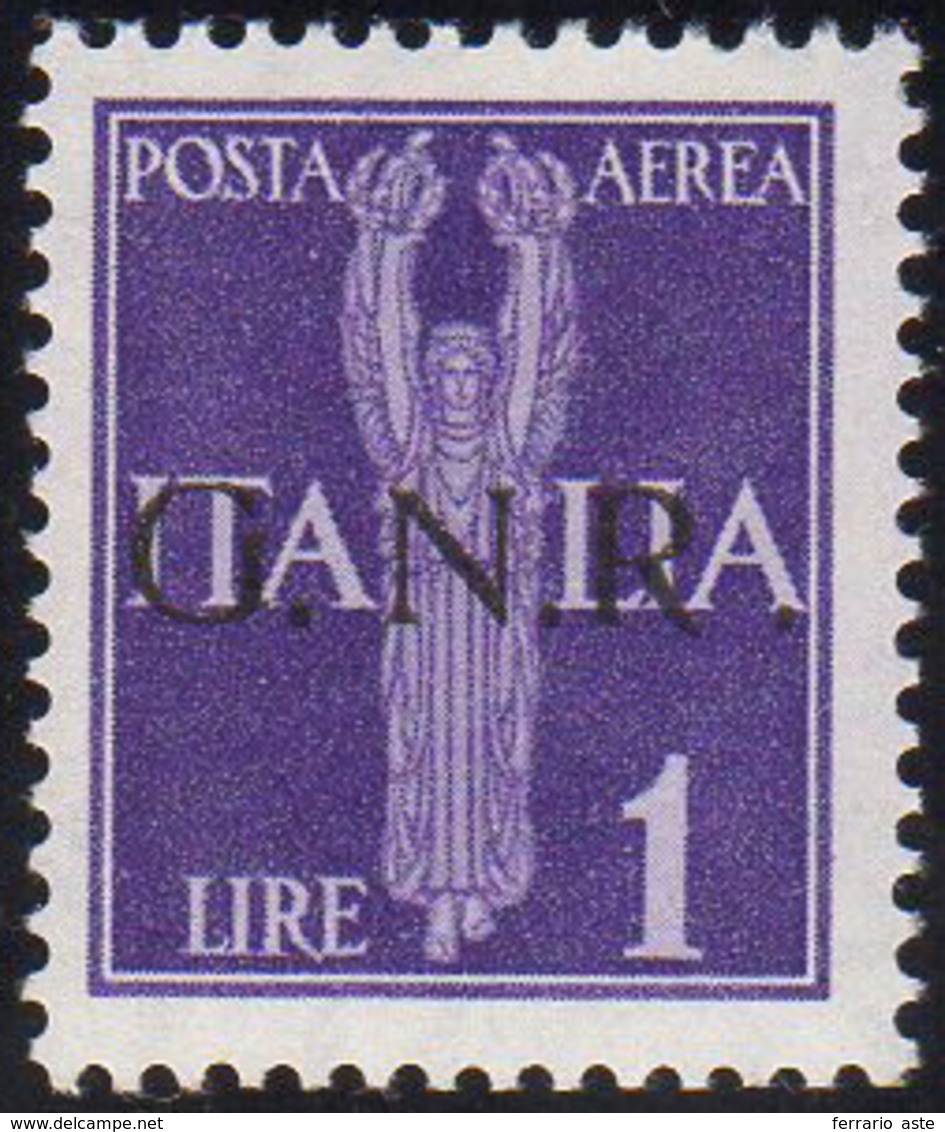 1943 - 1 Lira Soprastampa G.N.R. Di Brescia, Varietà R Accostata Ad N (121/If), Gomma Integra, Perfe... - Other & Unclassified