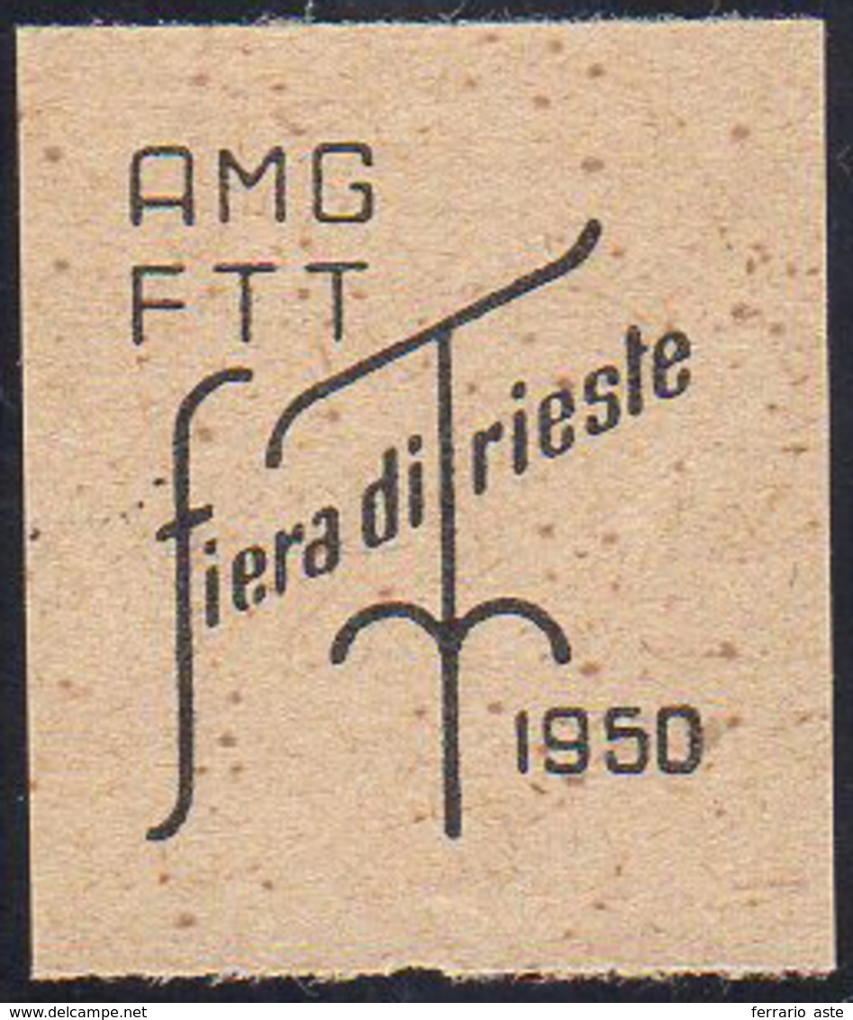 1950 - Fiera Di Trieste (81/82), Prova Della Soprastampa Su Carta Giallastra, Pos. 39, Non Gommata, ... - Otros & Sin Clasificación