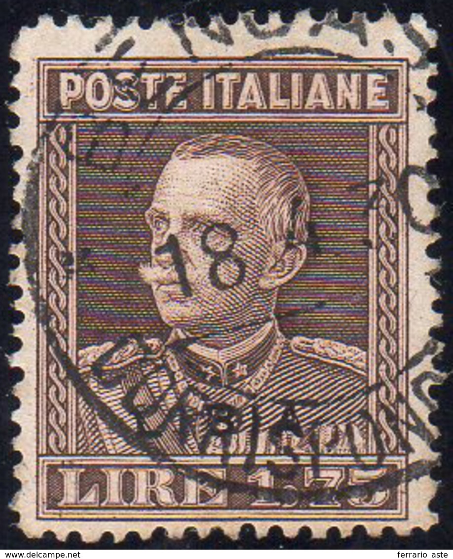 1930 - 1,75 Lire Vittorio Emanuele III, Dent. 13 3/4 (94), Usato, Perfetto. Bello E Raro! Cert. Avi.... - Libyen