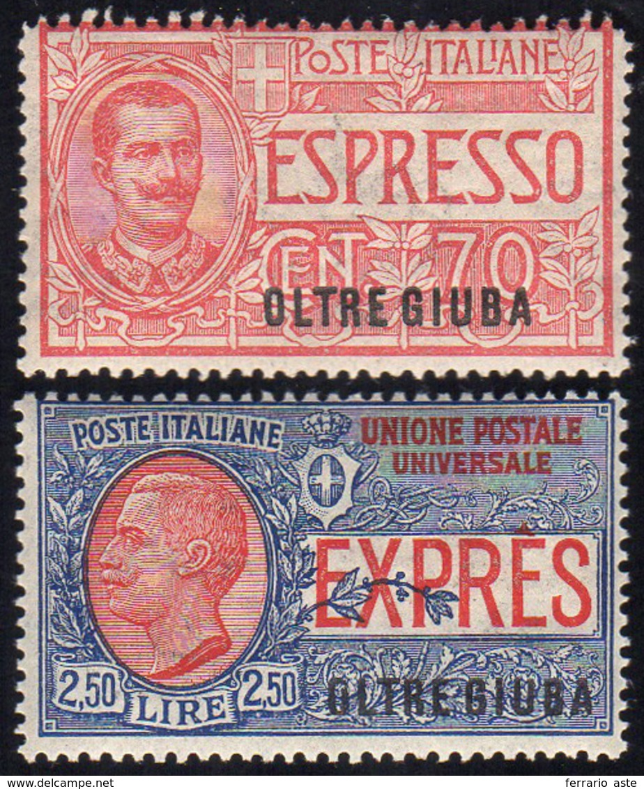 ESPRESSI 1926 - Soprastampati (1/2), Gomma Integra, Perfetti.... - Oltre Giuba