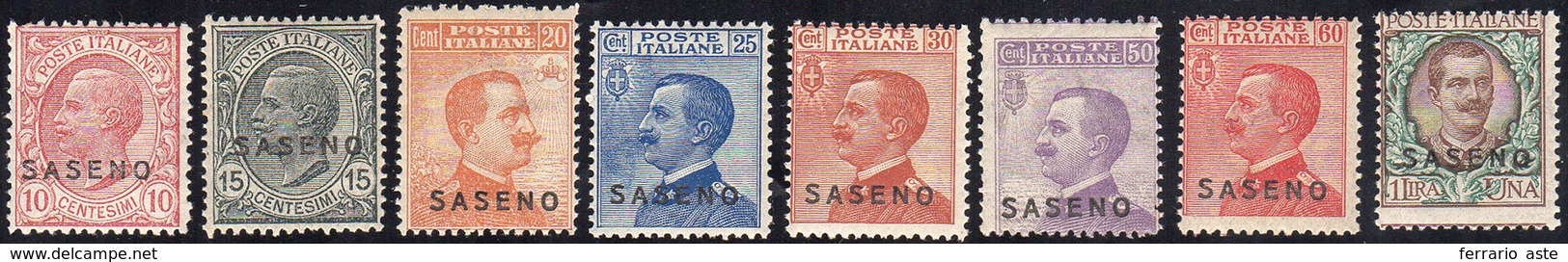 1923 - Soprastampati (1/8), Gomma Integra, Perfetti.... - Saseno