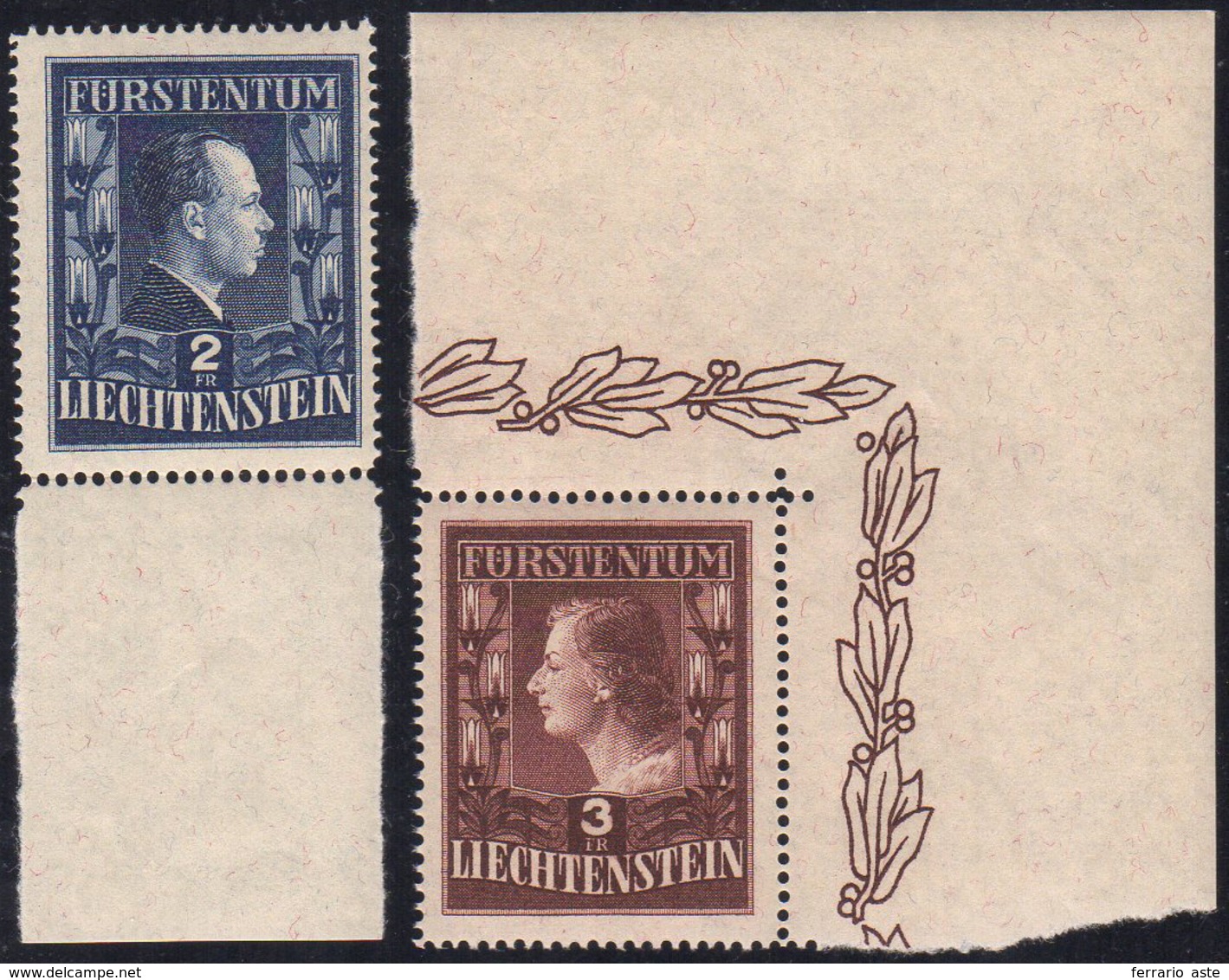 LIECHTENSTEIN 1951 - Principi, Dent. 14 3/4 (266/I,267/I), Nuovi, Gomma Originale Integra, Perfetti.... - Andere-Europa