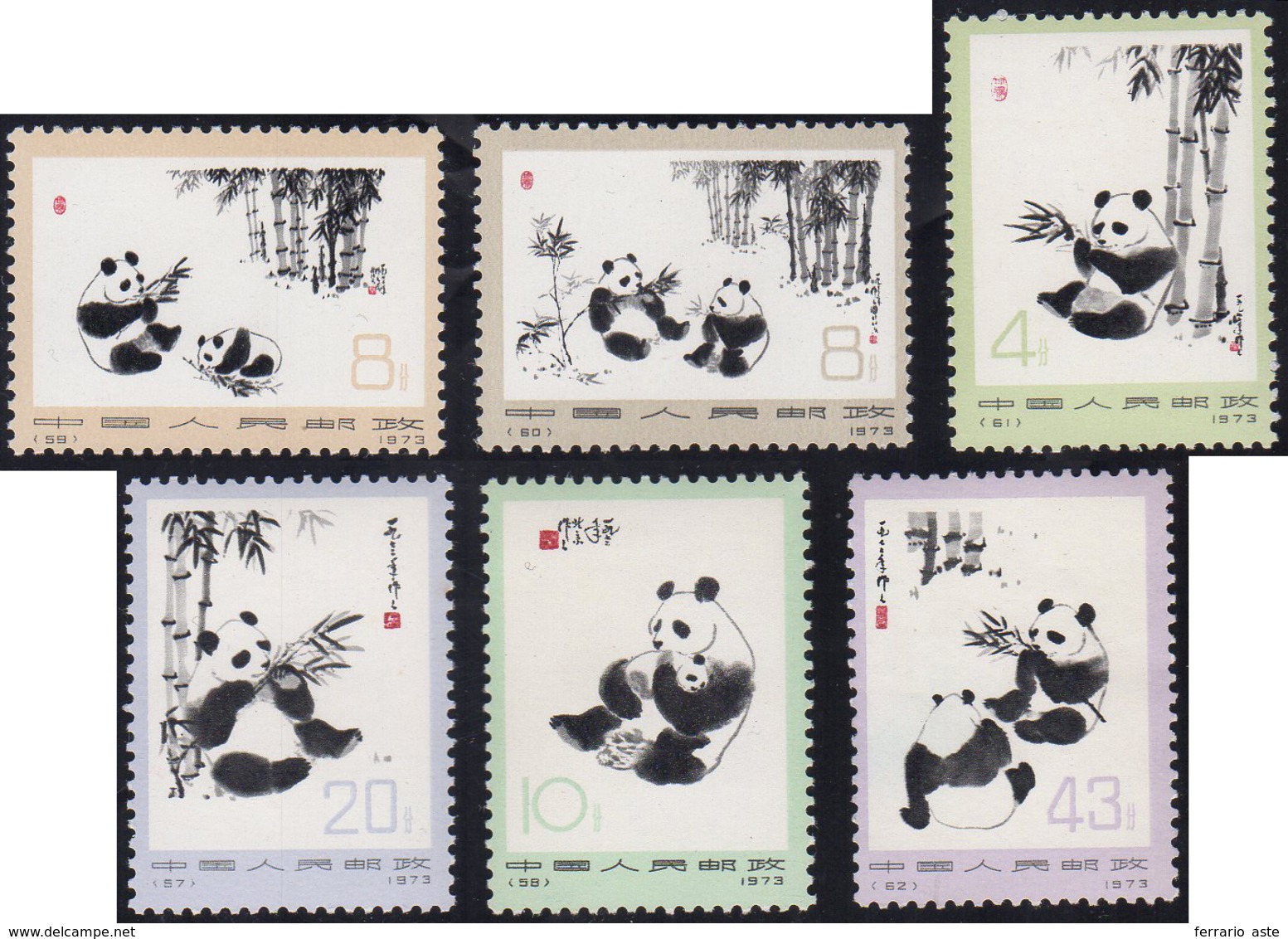 1972 - Giant Panda, Complete Set (M.1126/1131), O. G., MNH.... - Sonstige & Ohne Zuordnung