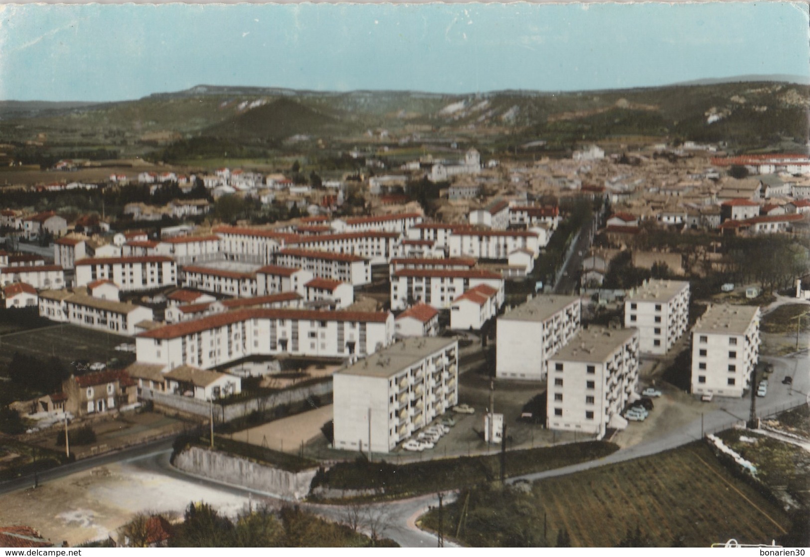 CPSM 26 SAINT PAUL LES TROIS CHATEAUX VUE GENERALE AERIENNE  QU. PIALON - Autres & Non Classés