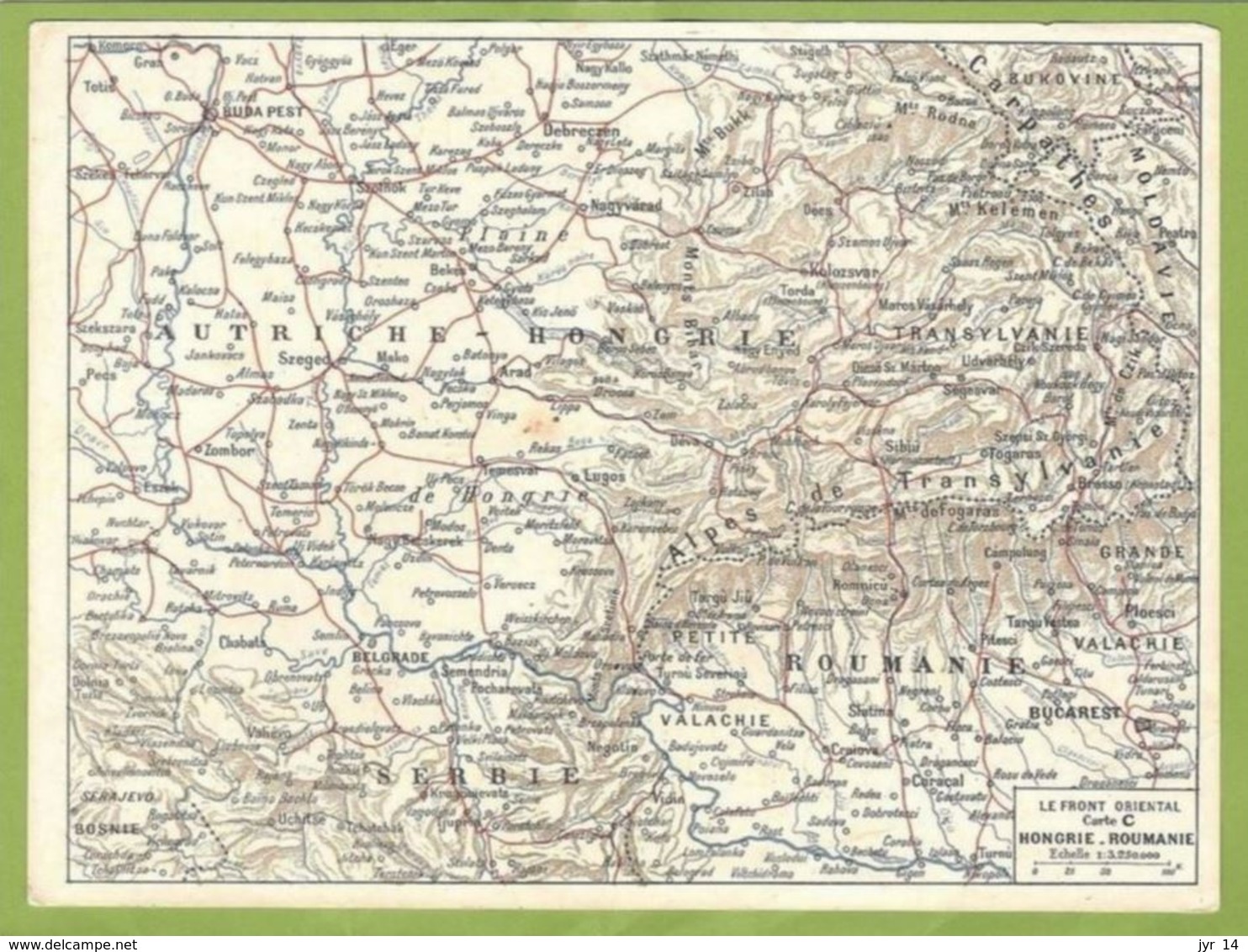 CP FM   FRONT ORIENTAL  Carte " C "   Hongrie - Roumanie  (Neuve Non Circulé, Non Pliée) - Lettres & Documents