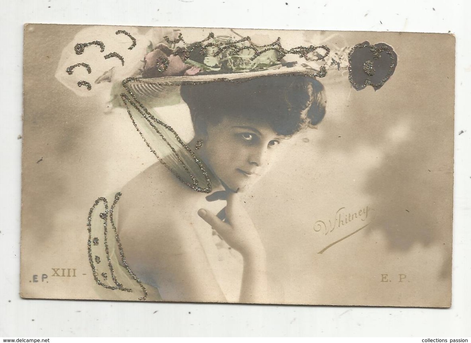 Cp , Spectacle , Artiste , WHITNEY , Voyagée 1904 - Artistas