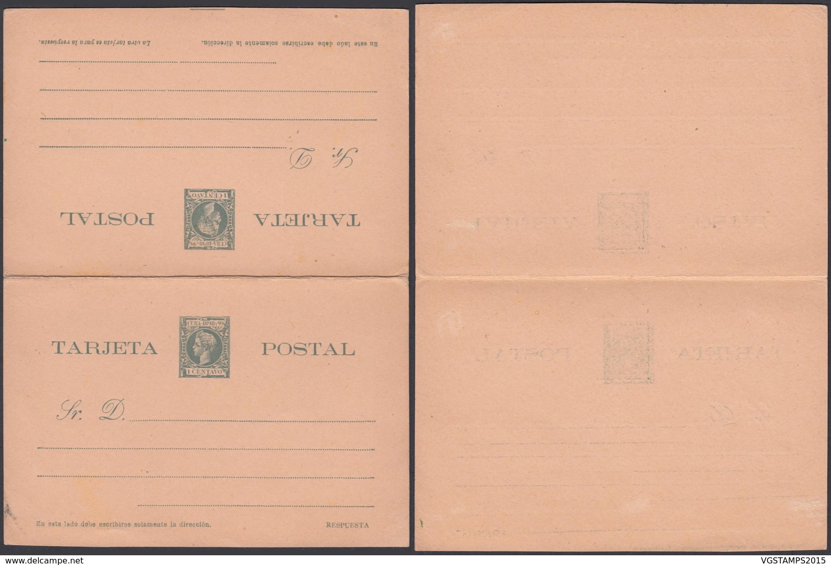 Cuba 1898 - EP Double (DD)DC3082 - Prephilately