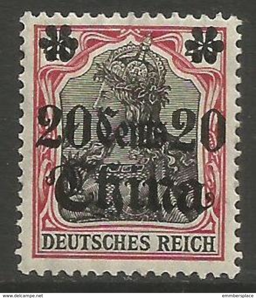 German Offices China - 1905 Germania Overprint  & Surcharge 20c/40pf MH *  Sc 41 - China (offices)