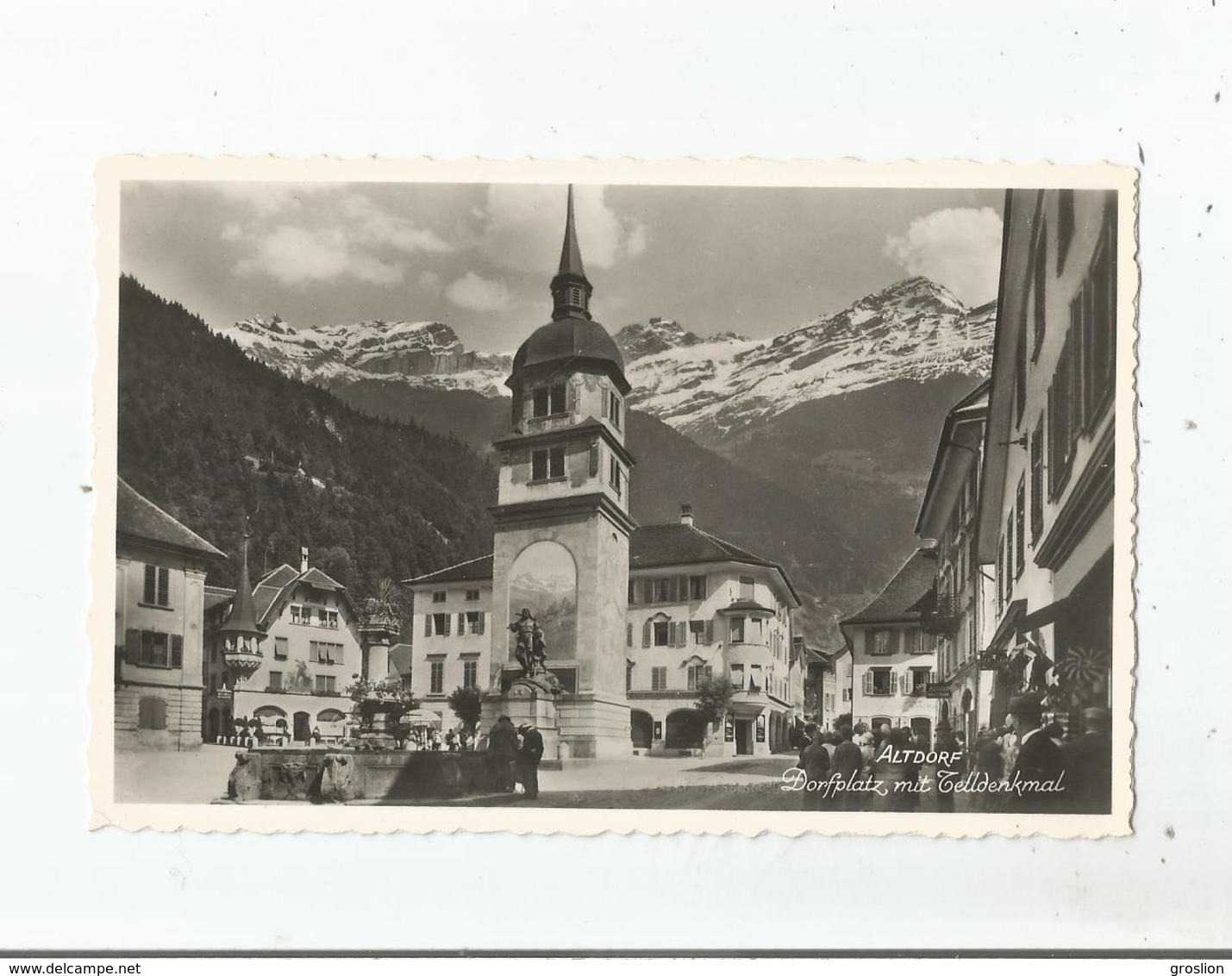 ALTDORF 43 DORFPLATZ MIT TELDENKMAL - Altdorf