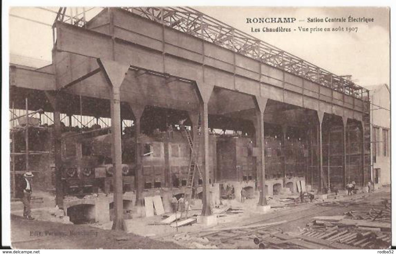 CPA- 70 - Haute Saone - Ronchamp - Station Centrale  électrique - Les Chaudières - - Vue Prise En Août 1907 - Autres & Non Classés