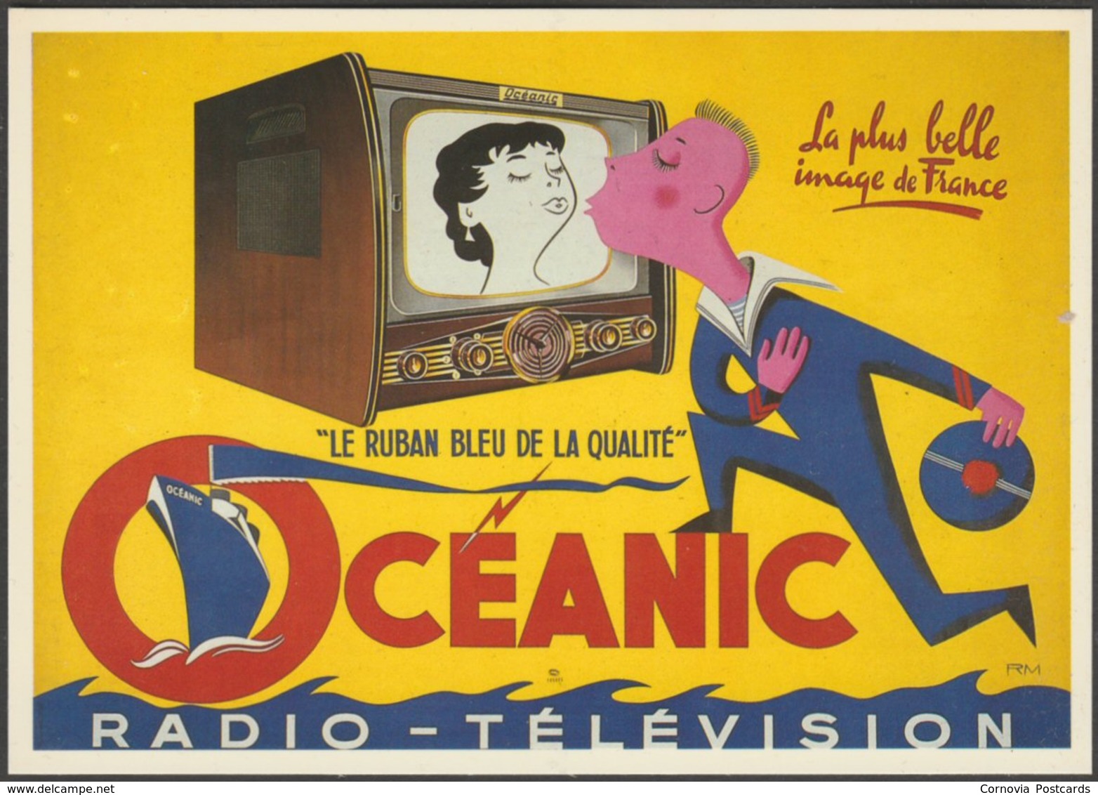 Publicité - Oceanic Radio-Télévision, C.1990 - Nugeron CPM - Advertising