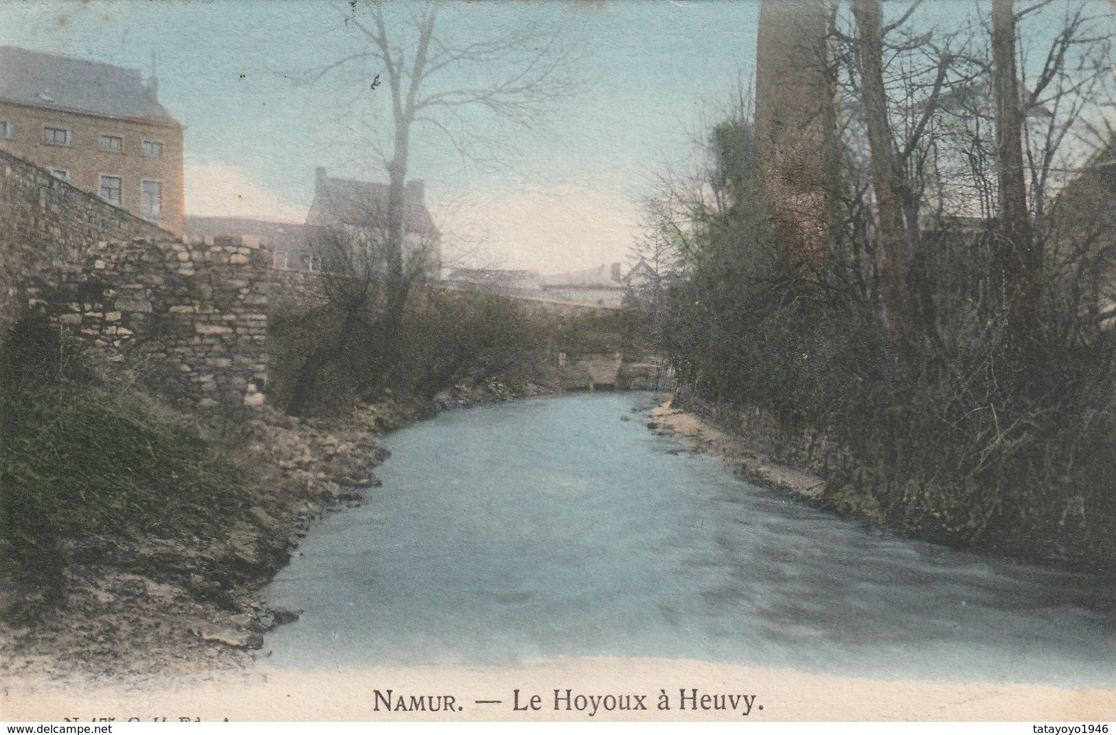 Namur Le Hoyoux A Heuvy Carte Colorisée Circulé En 1908 - Namur