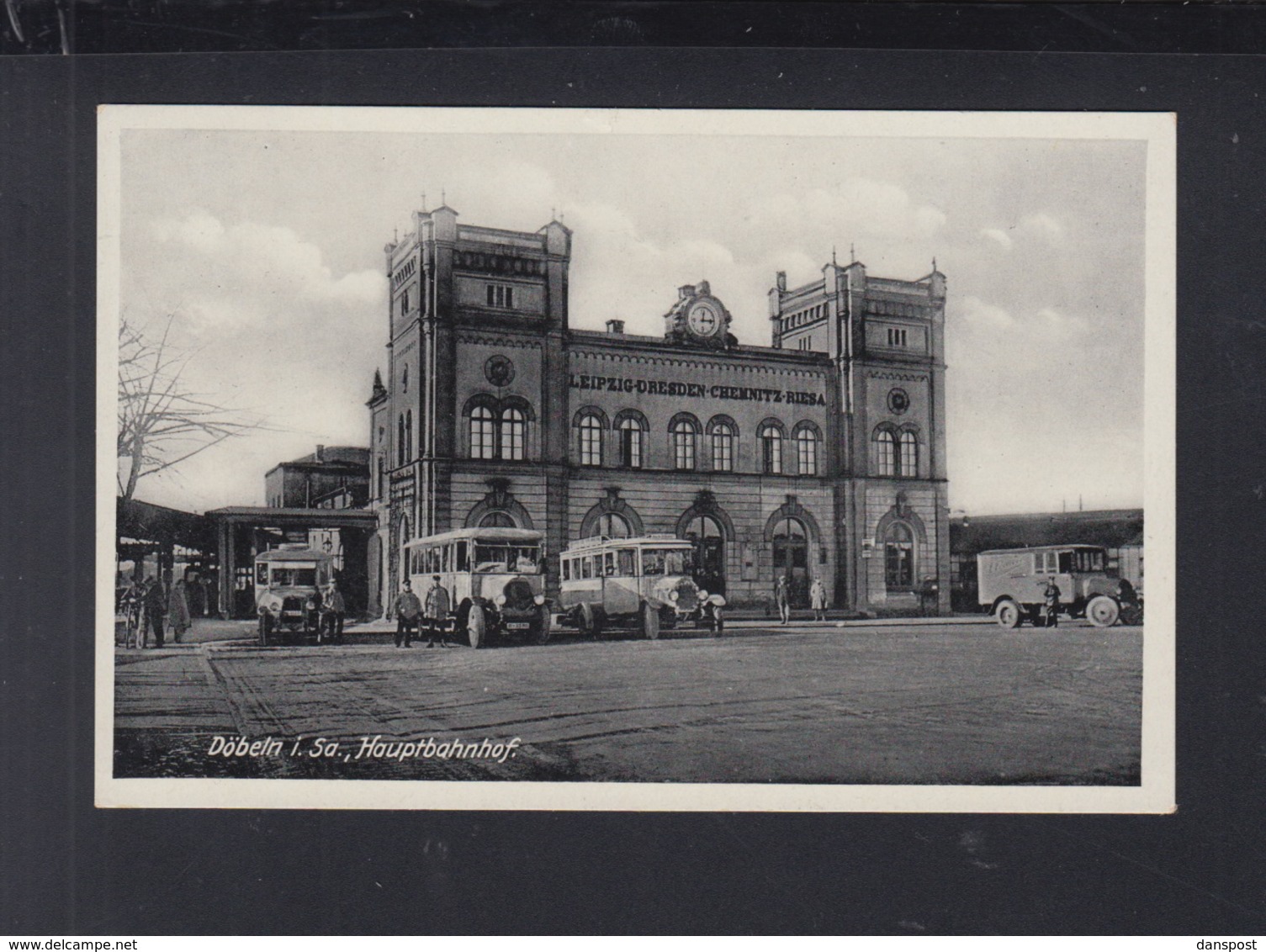 Dt. Reich AK Döbel Bahnhof 1941 - Doebeln