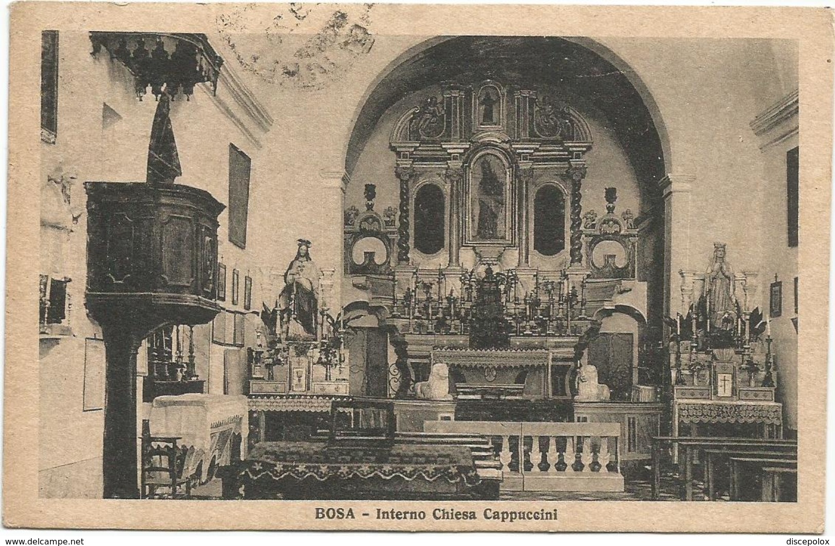 W2893 Bosa (Oristano) - Interno Della Chiesa Dei Cappuccino / Viaggiata 1928 - Altri & Non Classificati