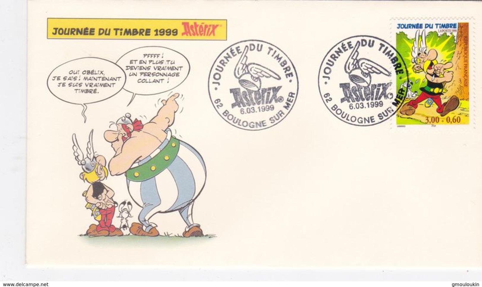 FDC - Enveloppe - Journée Du Timbre 1999-  Astérix - 1990-1999