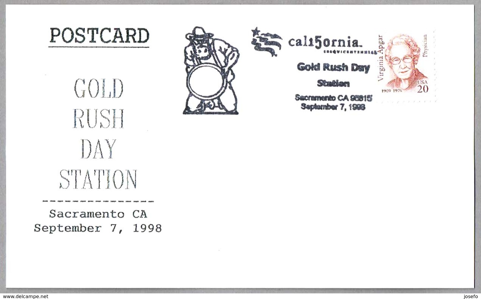 GOLD RUSH DAY. MINERIA - MINIG - ORO. Sacramento CA 1998 - Minerales