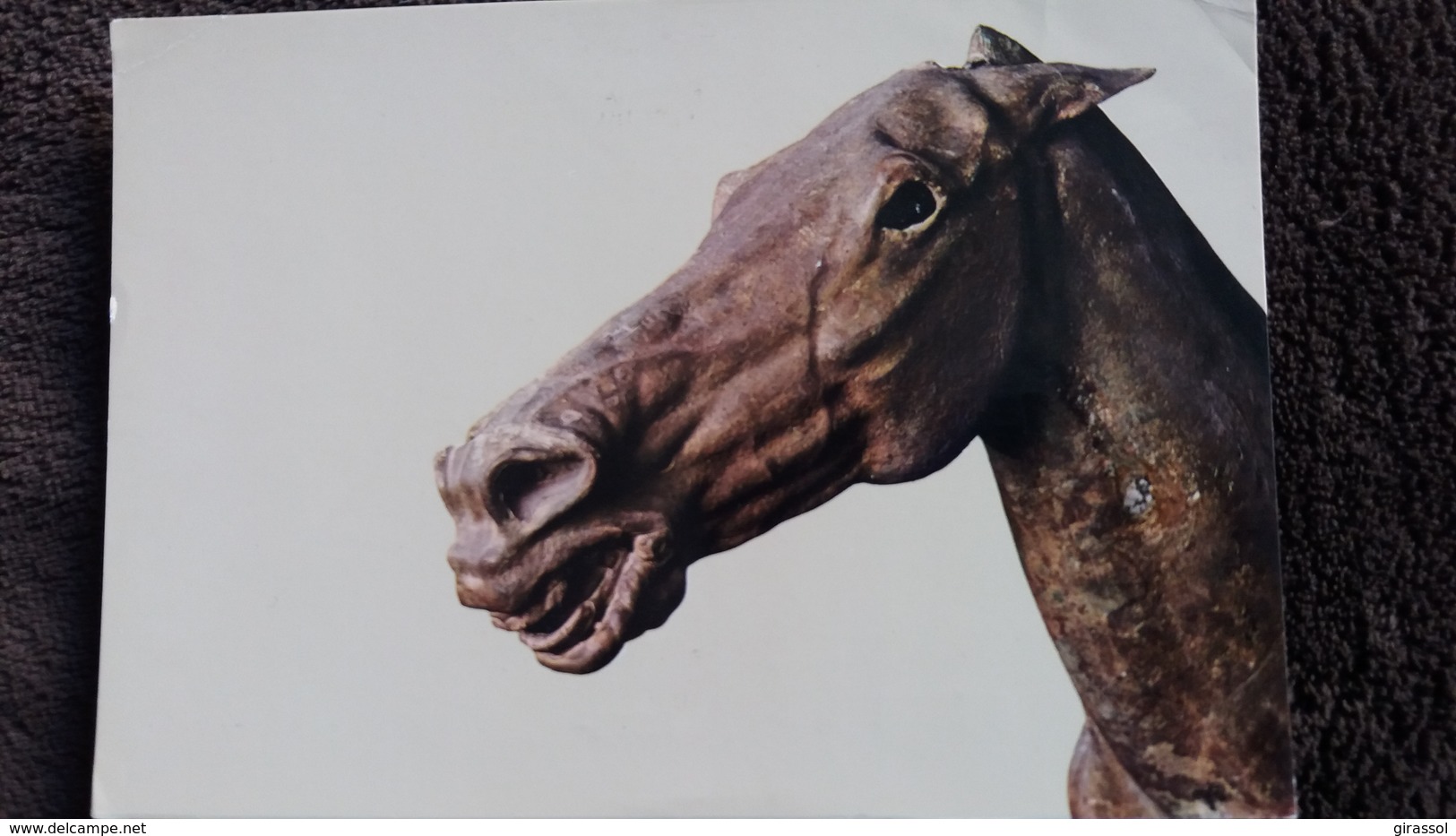 CPSM CHEVAL ATHENES MUSEE NATIONAL CHEVAL DE COURSE EN BRONZE AVEC SON PETIT CAVALIER ED TZAFERIS - Chevaux