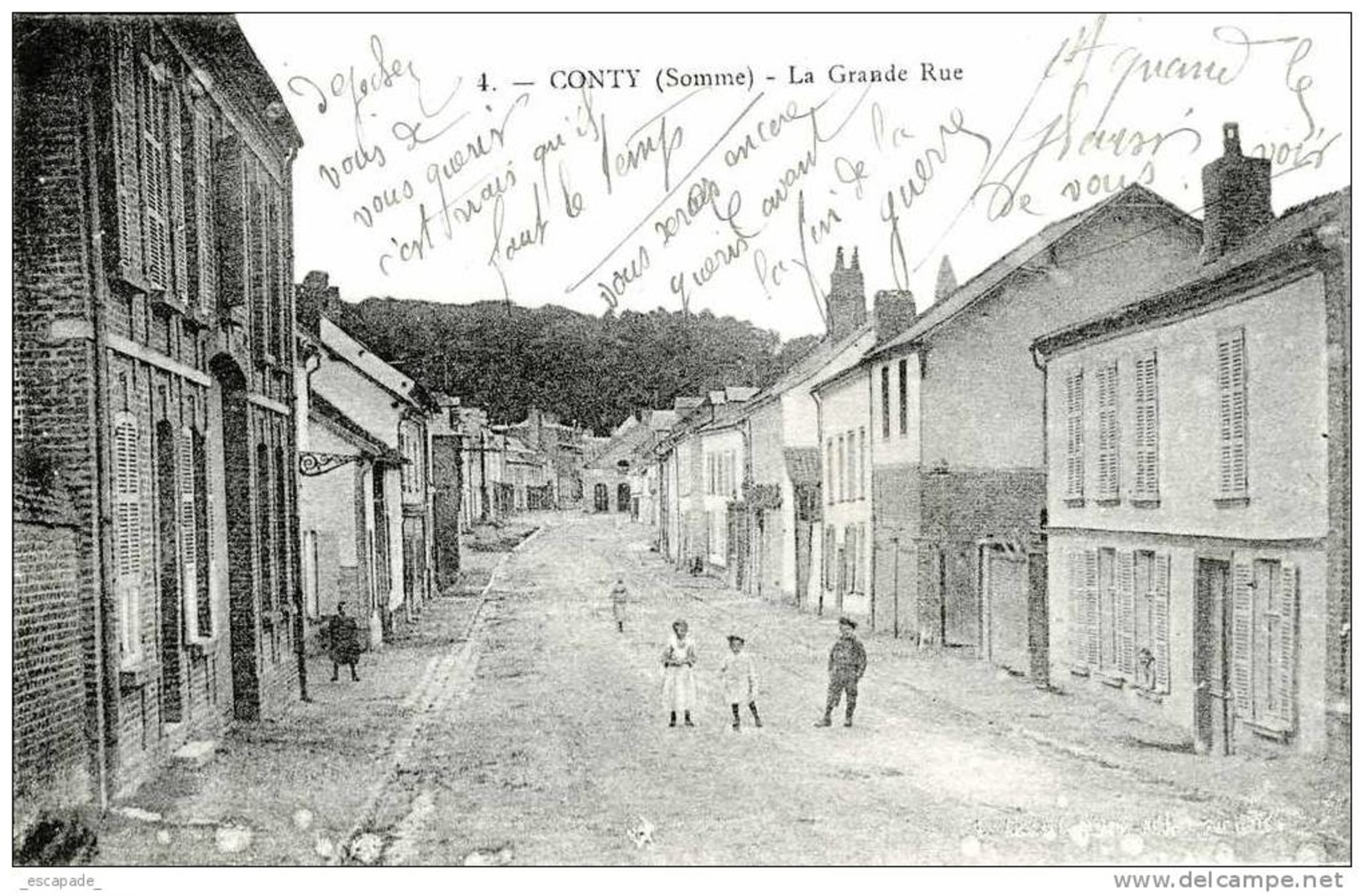 CONTY  (80)      - LA GRANDE RUE -      Bb-277 - Conty