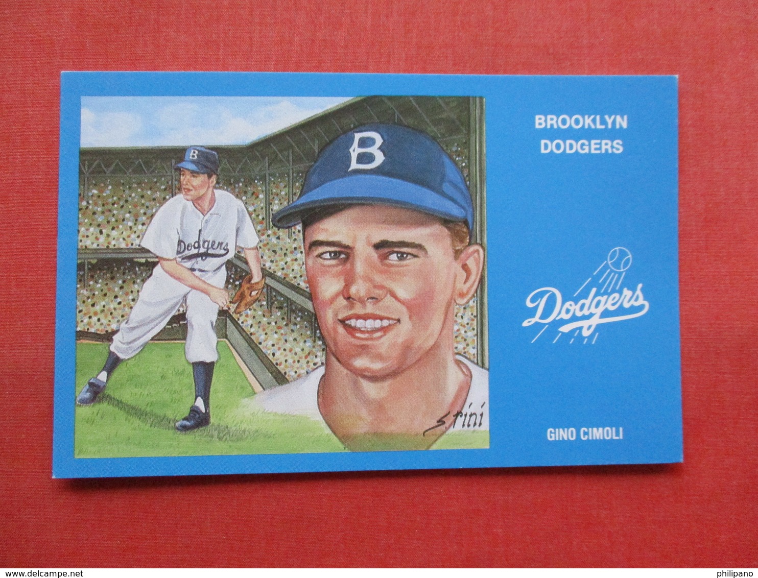 Baseball Brooklyn Dodgers  Gino Cimoli     Ref 3333 - Baseball