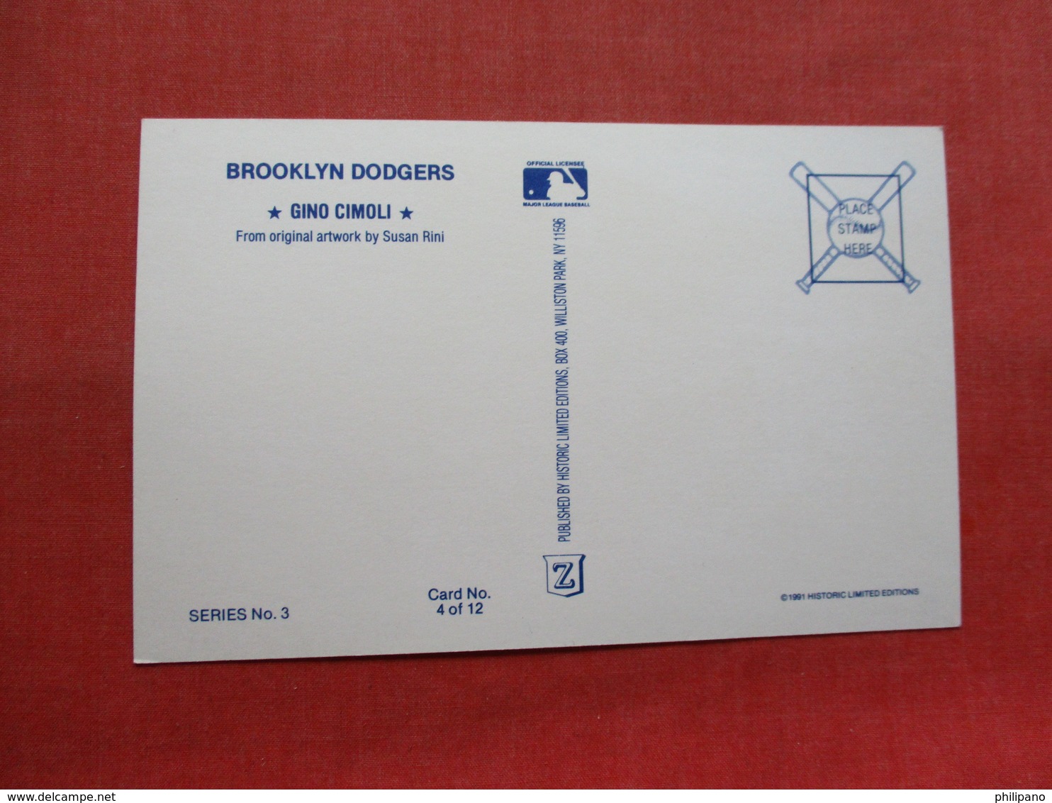 Baseball Brooklyn Dodgers  Gino Cimoli     Ref 3333 - Baseball