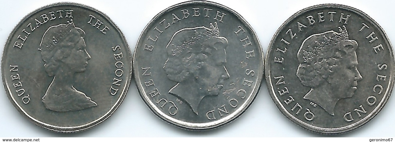 East Caribbean - Elizabeth II - 10 Cents - 1981 (KM13) 2004 (KM37) 2009 (KM37a) - East Caribbean States